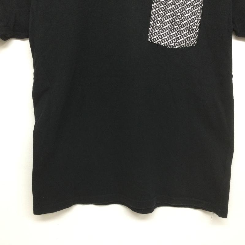 ナンバーナイン NUMBER (N)INE Tシャツ 半袖 ロゴプリントポケット 半袖Tシャツ S ロゴ、文字 黒 / ブラック / black メンズ USED 古着 中古 50104396