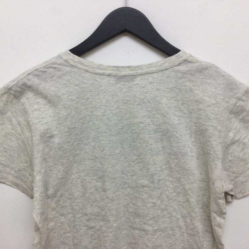キツネ KITSUNE Tシャツ 半袖 フロントロゴプリント 半袖Tシャツ S ロゴ、文字 灰 / グレー / gray X ベージュ / ベージュ / beige メンズ USED 古着 中古 50104463