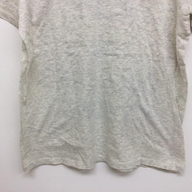 キツネ KITSUNE Tシャツ 半袖 フロントロゴプリント 半袖Tシャツ S ロゴ、文字 灰 / グレー / gray X ベージュ / ベージュ / beige メンズ USED 古着 中古 50104463