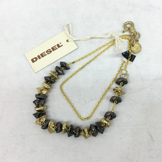 ディーゼル DIESEL キーホルダー キーホルダー メタル チェーン アクセサリー バッグチャーム キーホルダー LOUISIA-NA X02630 PR581 - 金 / ゴールド / gold color メンズ USED 古着 中古 50104522