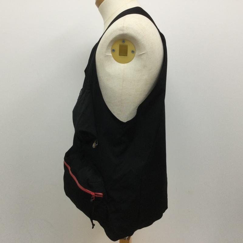 コムフィアウトドアガーメント COMFY OUTDOOR GARMENT ベスト ベスト CMF1901-V01C HUNTISH VEST ハンティシュ ベスト ハンティング＆フィッシィングベスト L 無地 黒 / ブラック / black X 赤 / レッド / red メンズ USED 古着 中古 50104594