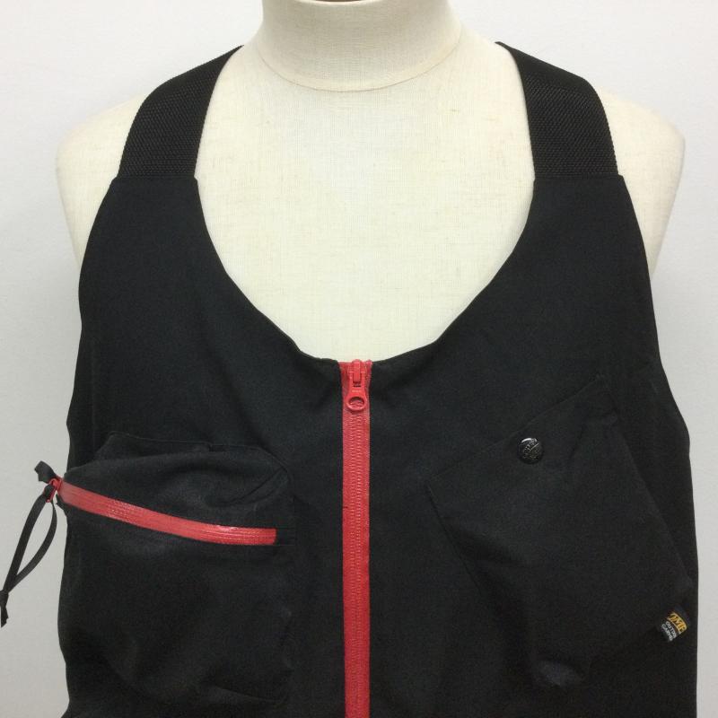 コムフィアウトドアガーメント COMFY OUTDOOR GARMENT ベスト ベスト CMF1901-V01C HUNTISH VEST ハンティシュ ベスト ハンティング＆フィッシィングベスト L 無地 黒 / ブラック / black X 赤 / レッド / red メンズ USED 古着 中古 50104594