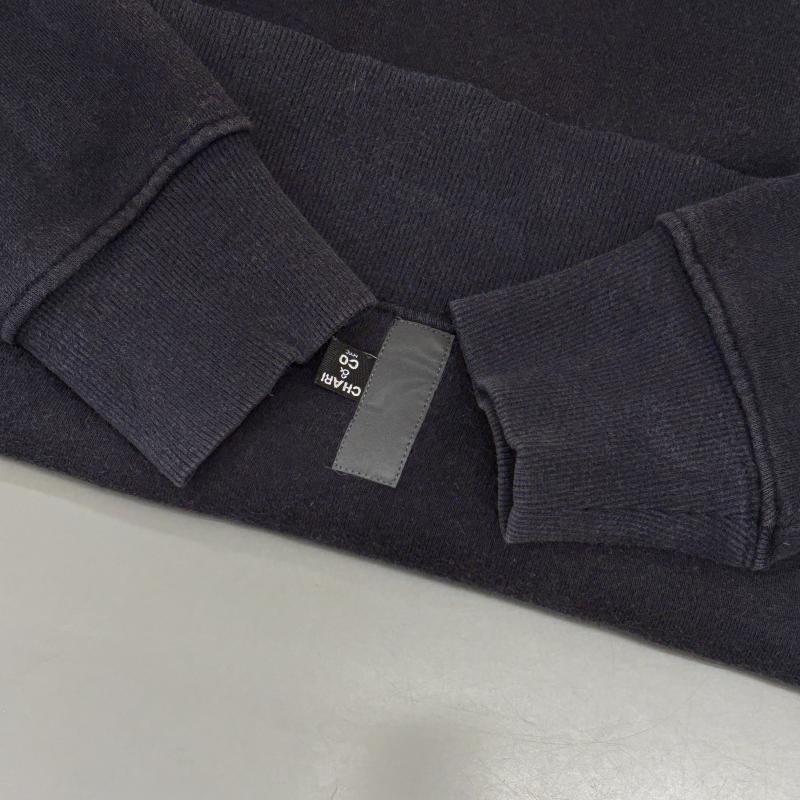 チャリアンドコー CHARI&CO パーカー 長袖 ロゴ プリント プルオーバー フーディ スウェット S 紺 / ネイビー / navy メンズ USED 古着 中古 50104736