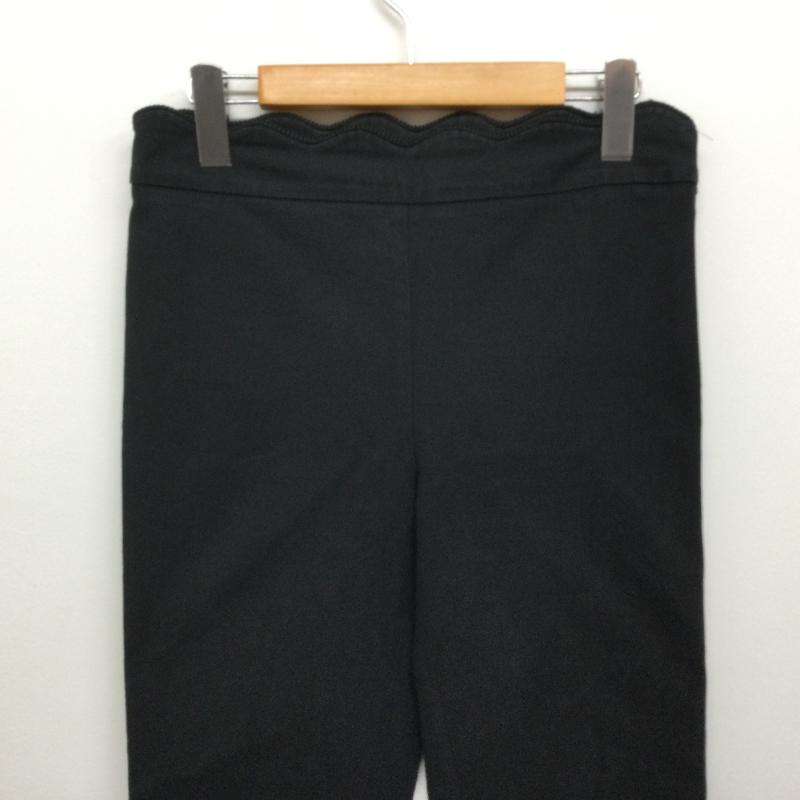 グッチ GUCCI パンツ スラックス 腰パイピングテープ付き ストレッチ スキニーパンツ 裾ジップ サイズ40 L 無地 黒 / ブラック / black レディース USED 古着 中古 50104786