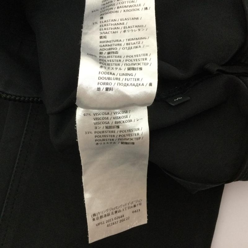 グッチ GUCCI パンツ スラックス 腰パイピングテープ付き ストレッチ スキニーパンツ 裾ジップ サイズ40 L 無地 黒 / ブラック / black レディース USED 古着 中古 50104786