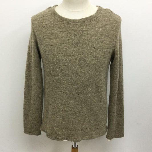 レミ レリーフ REMI RELIEF ニット、セーター 長袖 レイヤード ウールニットセーター S 無地 ベージュ / ベージュ / beige メンズ USED 古着 中古 50105403