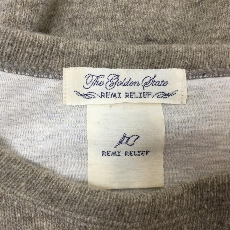 レミ レリーフ REMI RELIEF ニット、セーター 長袖 レイヤード ウールニットセーター S 無地 ベージュ / ベージュ / beige メンズ USED 古着 中古 50105403