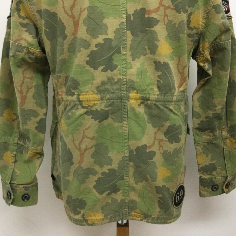 ネイバーフッド NEIGHBORHOOD ジャケット、上着 ジャンパー、ブルゾン M-65 REEF C.JKT ウォシュ加工 リーフカモ迷彩 フィールドジャケット 袖・裾ワッペン付き M カモフラージュ柄・迷彩 緑 / グリーン / green X ベージュ / ベージュ / beige メンズ USED 古着 中古 50105429
