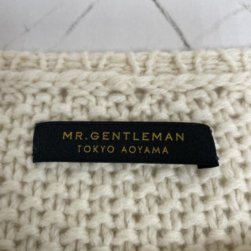 ミスタージェントルマン MR.GENTLEMAN ニット、セーター 長袖 MG14F-A-KN01 フィッシャーマン クルーネック セーター ニット XL オフホワイト / オフホワイト / メンズ USED 古着 中古 50105734