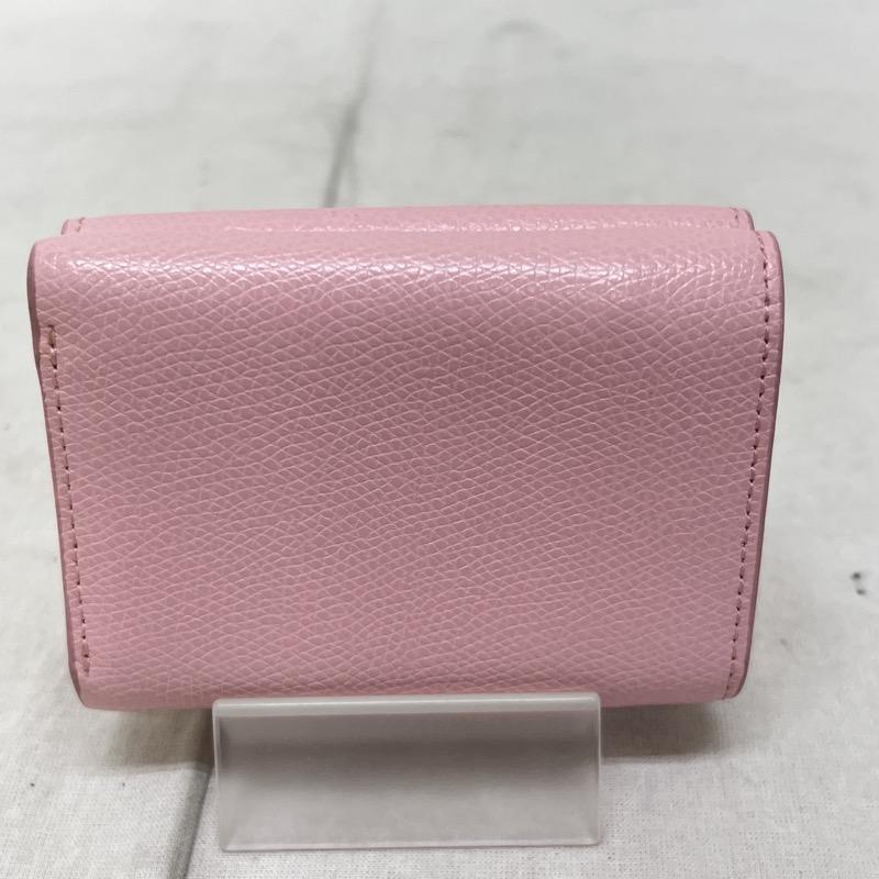 フルラ FURLA 財布 コンパクト財布 三つ折り レザー コンパクト ウォレット - 桃 / ピンク / pink レディース USED 古着 中古 50106030