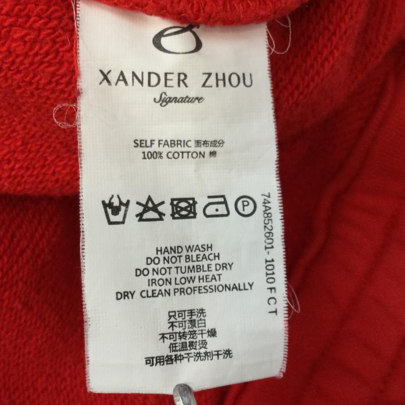 ＵＳＥＤ古着 USED/古着 ボトムス ボトムス XANDER ZHOU ザンダーゾウ トラックパンツ スウェットパンツ コットン サイズ48 M 赤 / レッド / red メンズ USED 古着 中古 50106174