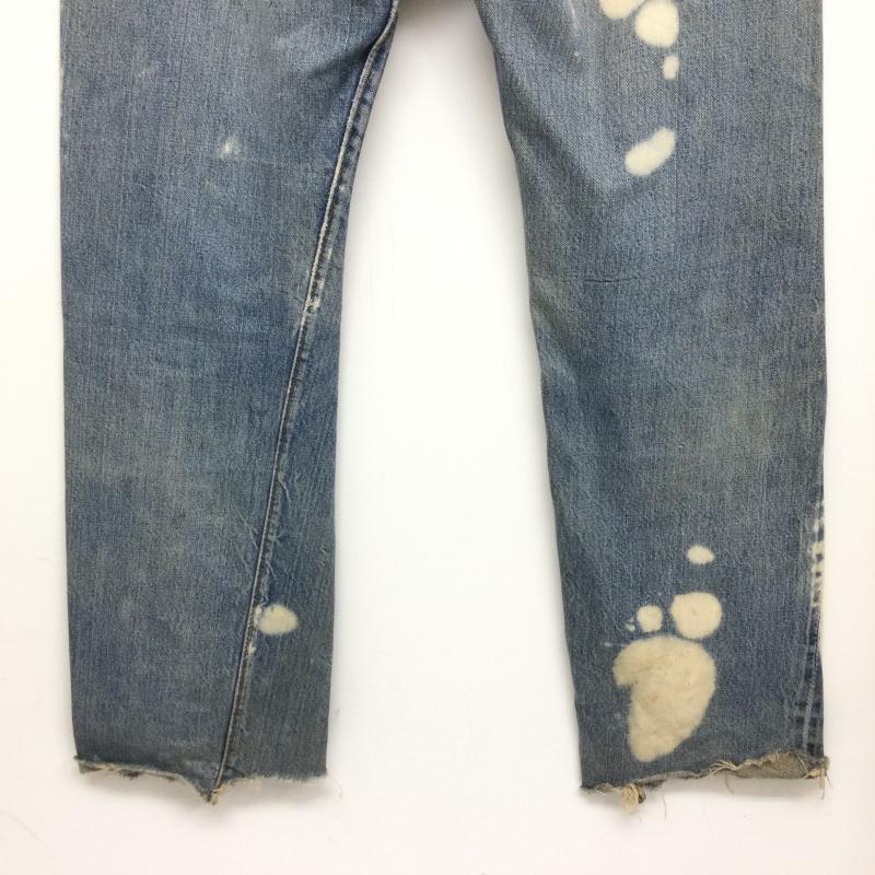 リーバイス Levi s パンツ デニム、ジーンズ 裏リベット刻印6 スモールe クラッシュ・ペイント加工 デニムパンツ ヴィンテージ ジーンズ 31インチ 無地 インディゴ / インディゴ / Indigo メンズ USED 古着 中古 50106558