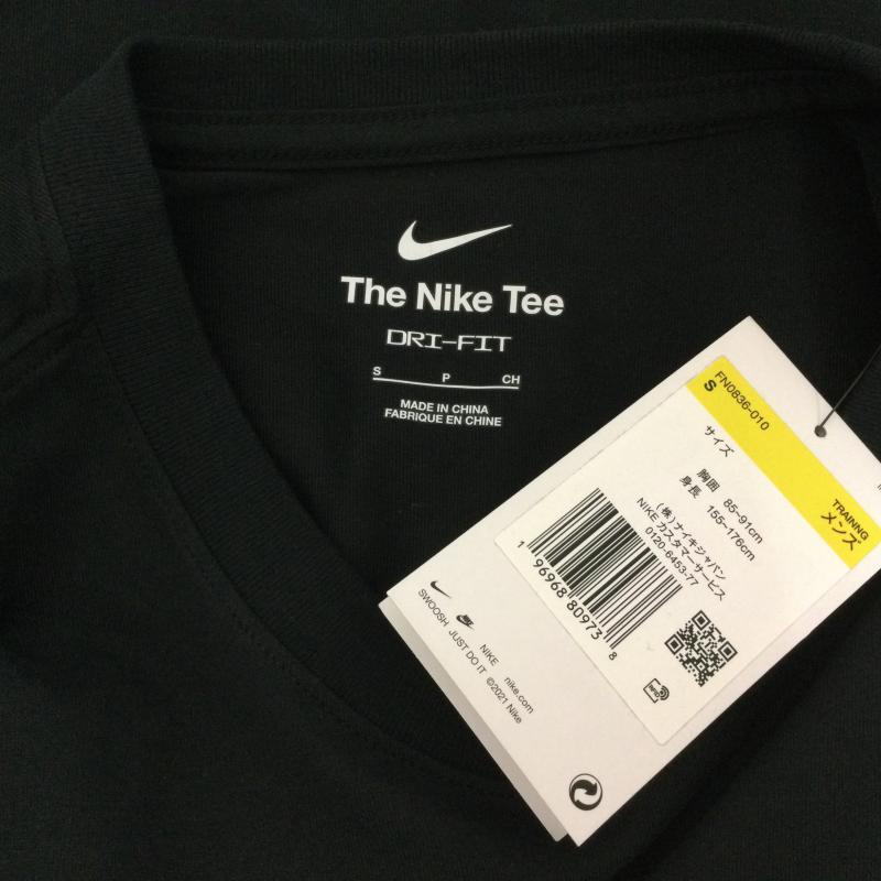ナイキ NIKE カットソー 長袖 FN086-010 DF DYE LS TEE ロゴプリント 長袖カットソー タグ付き S ロゴ、文字 黒 / ブラック / black メンズ USED 古着 中古 50106596