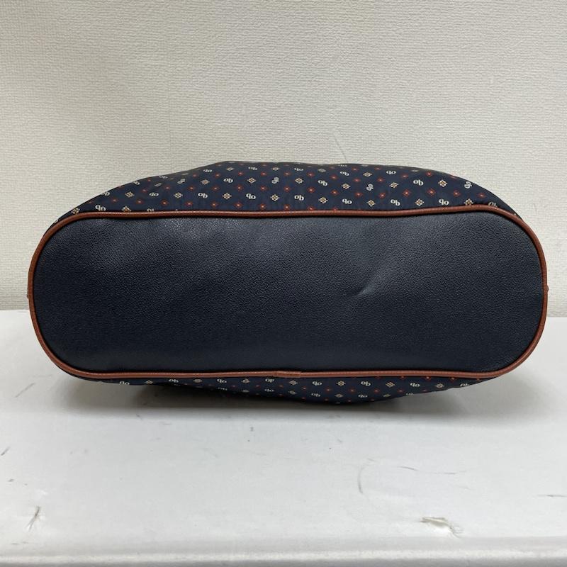 オロビアンコ Orobianco ショルダーバッグ ショルダーバッグ ショルダー バッグ ハンドバッグ 総柄 小紋柄 レザー ロゴ 刻印 2way 総柄 X ロゴ、文字 茶 / ブラウン / brown X 紺 / ネイビー / navy レディース USED 古着 中古 50107130
