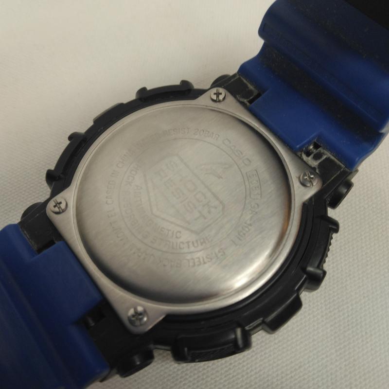 ジーショック G-SHOCK 腕時計 デジタル CASIO Layered Black ＆ Tricolor トリコロール GA-100LT デジアナ 腕時計 - 黒 / ブラック / black X 青 / ブルー / blue X 赤 / レッド / red メンズ USED 古着 中古 50107165