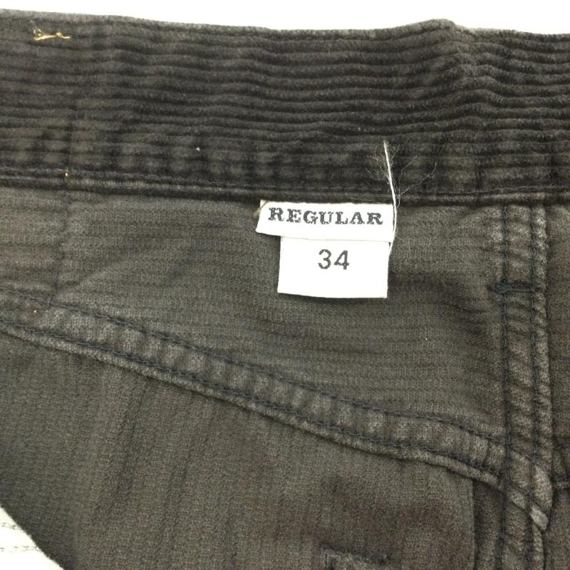 リプレイ REPLAY パンツ ショートパンツ イタリア製 コットンコーディロイ ショートパンツ ボタンフライ 34インチ 無地 黒 / ブラック / black メンズ USED 古着 中古 50107246