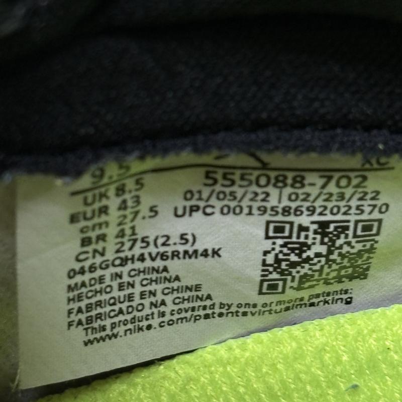 ナイキ NIKE スニーカー スニーカー 555088-702 AIR JORDAN 1 RETRO HIGH OG エアジョーダン レトロ ハイ 27.5cm メンズ USED 古着 中古 50107258