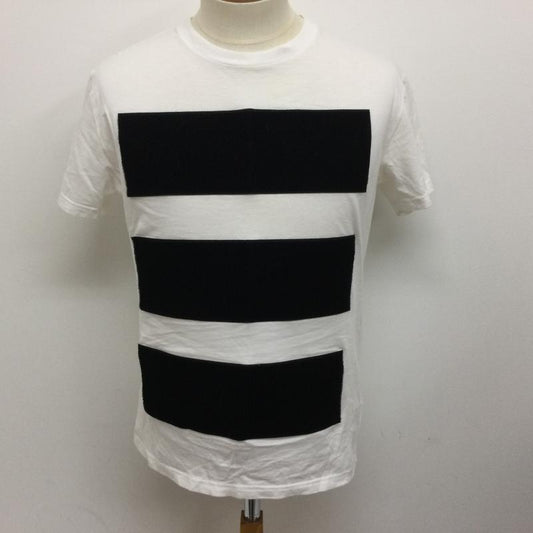 アンブッシュ AMBUSH Tシャツ 半袖 フロント デカマジックテープ付 半袖Tシャツ ワッペン欠損 M 無地 白 / ホワイト / white X 黒 / ブラック / black メンズ USED 古着 中古 50107332