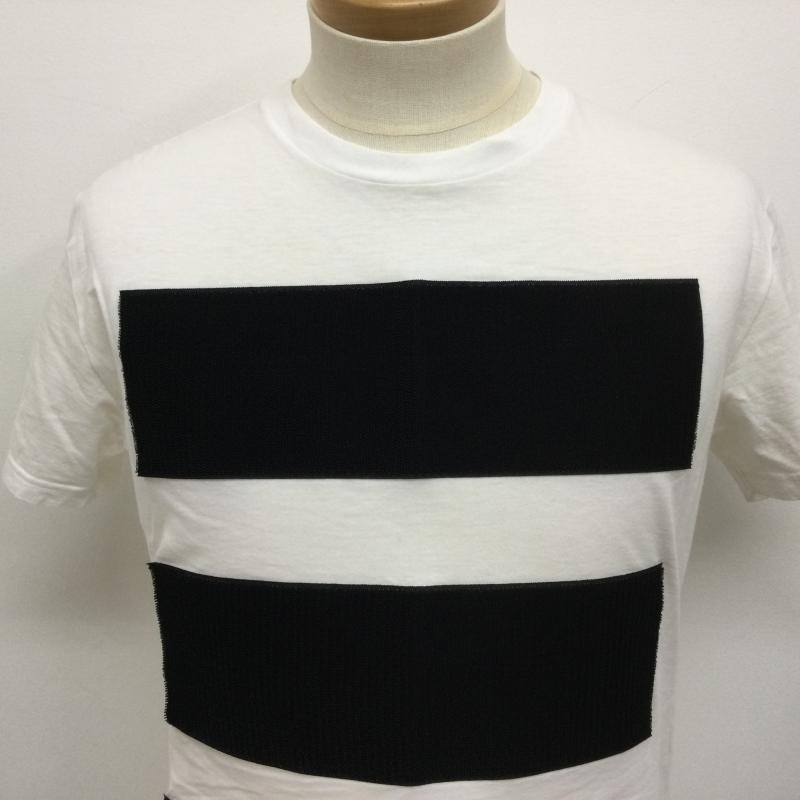 アンブッシュ AMBUSH Tシャツ 半袖 フロント デカマジックテープ付 半袖Tシャツ ワッペン欠損 M 無地 白 / ホワイト / white X 黒 / ブラック / black メンズ USED 古着 中古 50107332