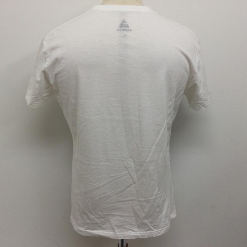 アンブッシュ AMBUSH Tシャツ 半袖 フロント デカマジックテープ付 半袖Tシャツ ワッペン欠損 M 無地 白 / ホワイト / white X 黒 / ブラック / black メンズ USED 古着 中古 50107332