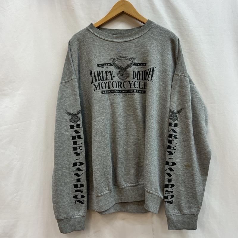 ハーレーダビッドソン Harley-Davidson トレーナー 長袖 1997年 USA製 ロゴプリント スウェット 90s ヴィンテージ XL 灰 / グレー / gray メンズ USED 古着 中古 50107711