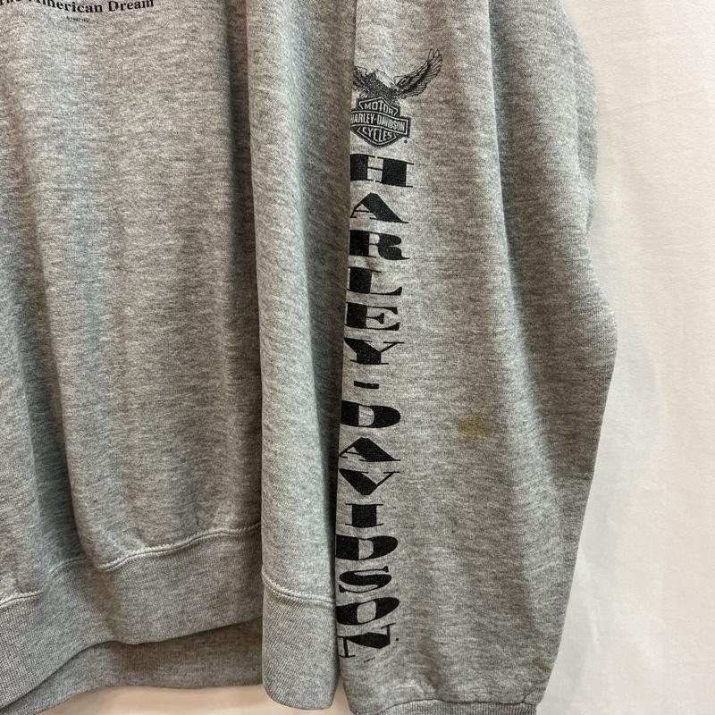 ハーレーダビッドソン Harley-Davidson トレーナー 長袖 1997年 USA製 ロゴプリント スウェット 90s ヴィンテージ XL 灰 / グレー / gray メンズ USED 古着 中古 50107711