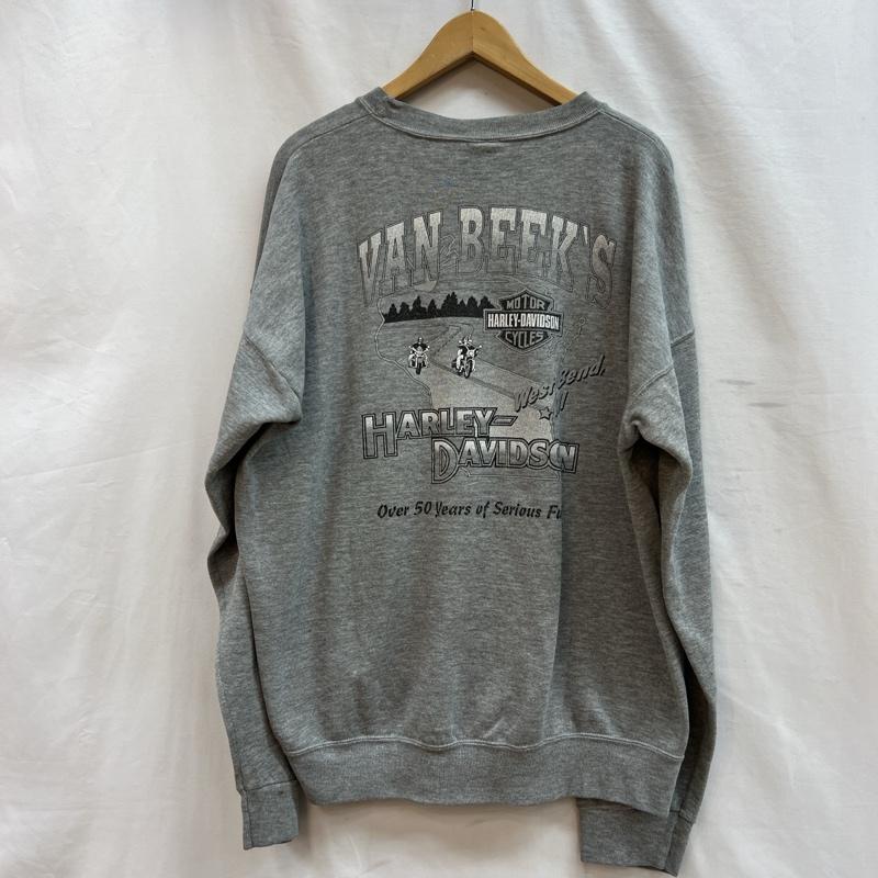 ハーレーダビッドソン Harley-Davidson トレーナー 長袖 1997年 USA製 ロゴプリント スウェット 90s ヴィンテージ XL 灰 / グレー / gray メンズ USED 古着 中古 50107711