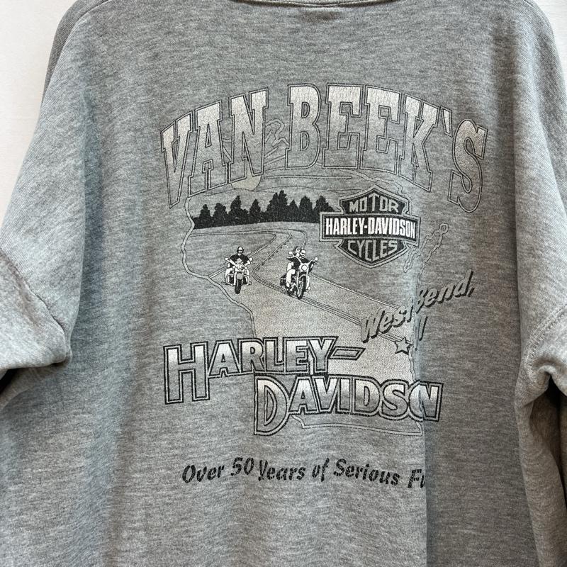 ハーレーダビッドソン Harley-Davidson トレーナー 長袖 1997年 USA製 ロゴプリント スウェット 90s ヴィンテージ XL 灰 / グレー / gray メンズ USED 古着 中古 50107711