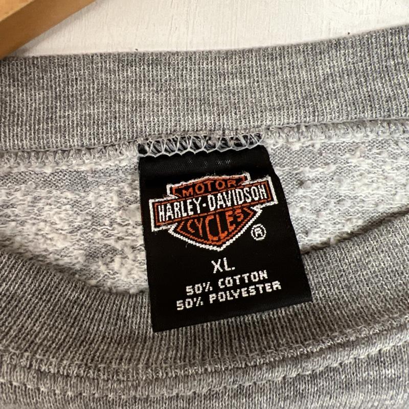 ハーレーダビッドソン Harley-Davidson トレーナー 長袖 1997年 USA製 ロゴプリント スウェット 90s ヴィンテージ XL 灰 / グレー / gray メンズ USED 古着 中古 50107711