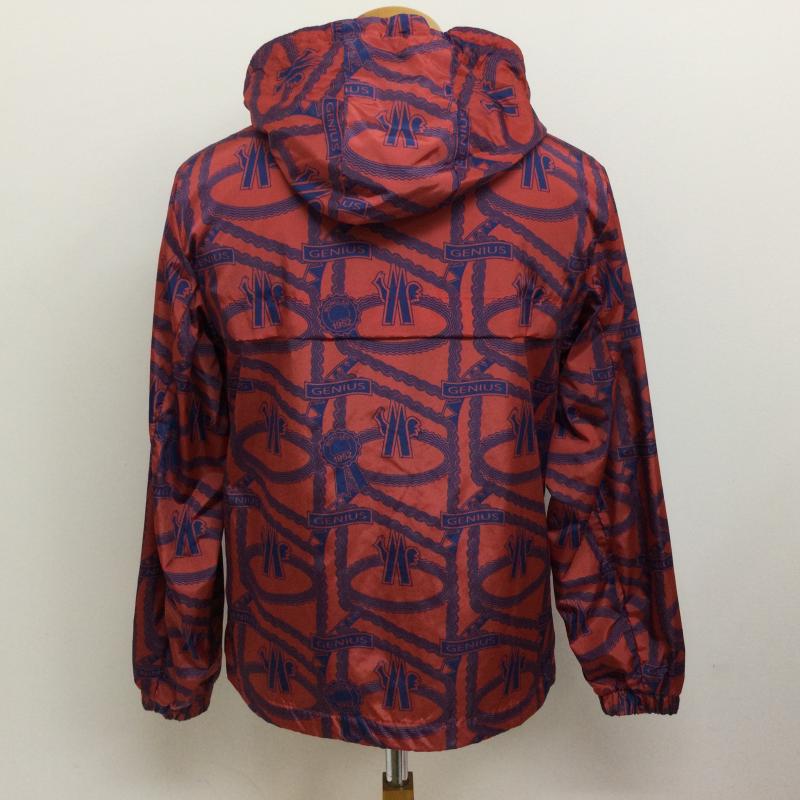 モンクレール MONCLER ジャケット、上着 ジャンパー、ブルゾン JAU GIUBBTTO F10921A70600 539WD ロゴ総柄プリント ナイロンパーカー ナイロンジャケット タグ付 0 ロゴ、文字 赤 / レッド / red X 紺 / ネイビー / navy メンズ USED 古着 中古 50107785