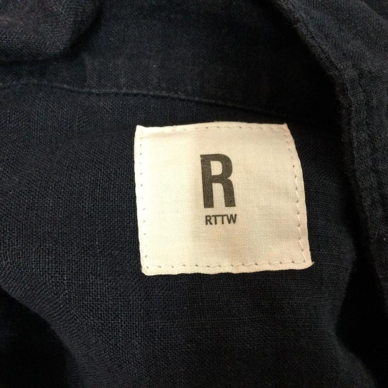 ロットワイラー ROTTWEILER シャツ、ブラウス 半袖 RTW15S-2013 麻100％ オープンカラー 半袖シャツ S 無地 紺 / ネイビー / navy メンズ USED 古着 中古 50107798