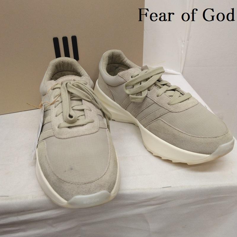 フィアーオブゴッド Fear of God スニーカー スニーカー ATHLETICS adidas Los Angeles Runner Sesame Cloud White IF1758 29.0cm 灰 / グレー / gray メンズ USED 古着 中古 50107844
