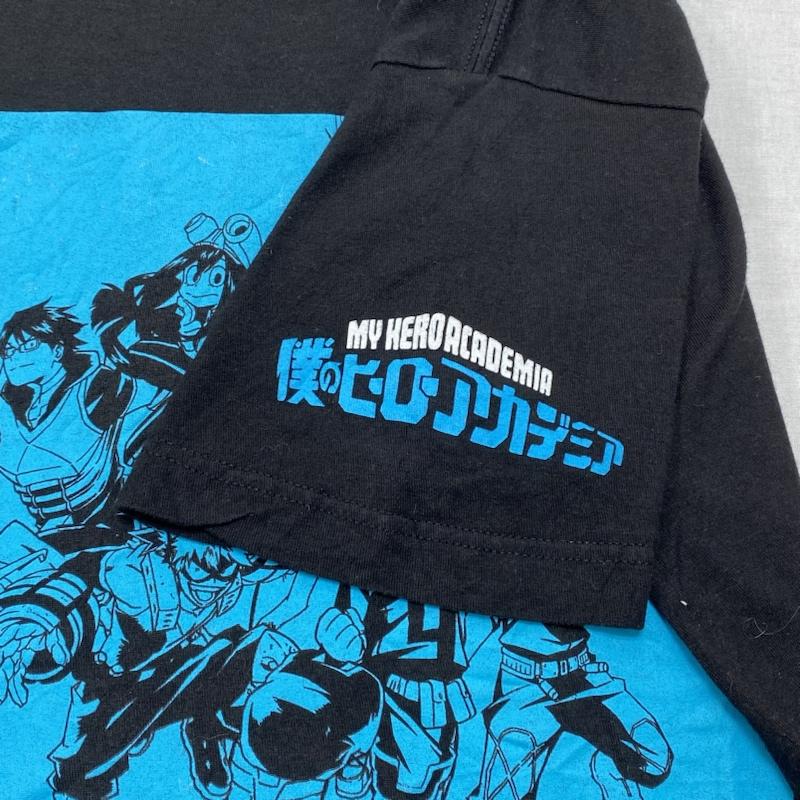 古着 USED Tシャツ 半袖 僕のヒーローアカデミア MY HERO ACADEMIA ヒロアカ アニメ キャラクター Tシャツ 両面プリント S S ロゴ、文字 X プリント X キャラクター 黒 / ブラック / black メンズ USED 古着 中古 50107913