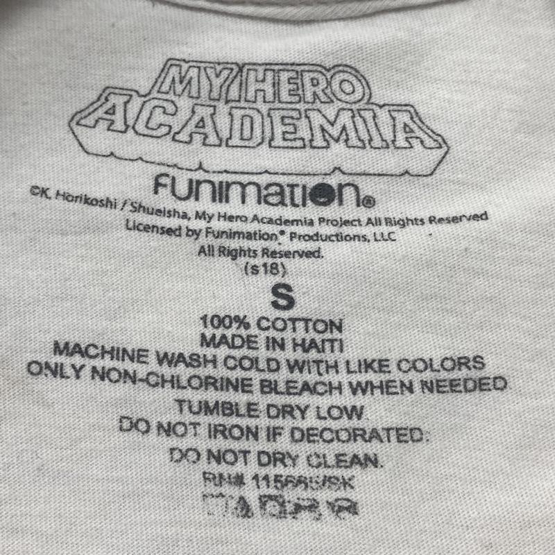 古着 USED Tシャツ 半袖 僕のヒーローアカデミア MY HERO ACADEMIA ヒロアカ アニメ キャラクター Tシャツ S S ロゴ、文字 X プリント X キャラクター 白 / ホワイト / white メンズ USED 古着 中古 50107915