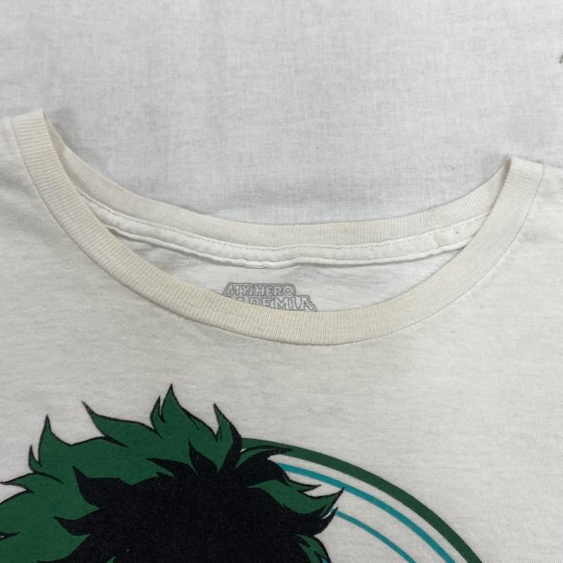 古着 USED Tシャツ 半袖 僕のヒーローアカデミア MY HERO ACADEMIA ヒロアカ アニメ キャラクター Tシャツ 緑谷出久 3XL - ロゴ、文字 X プリント X キャラクター 白 / ホワイト / white メンズ USED 古着 中古 50107917