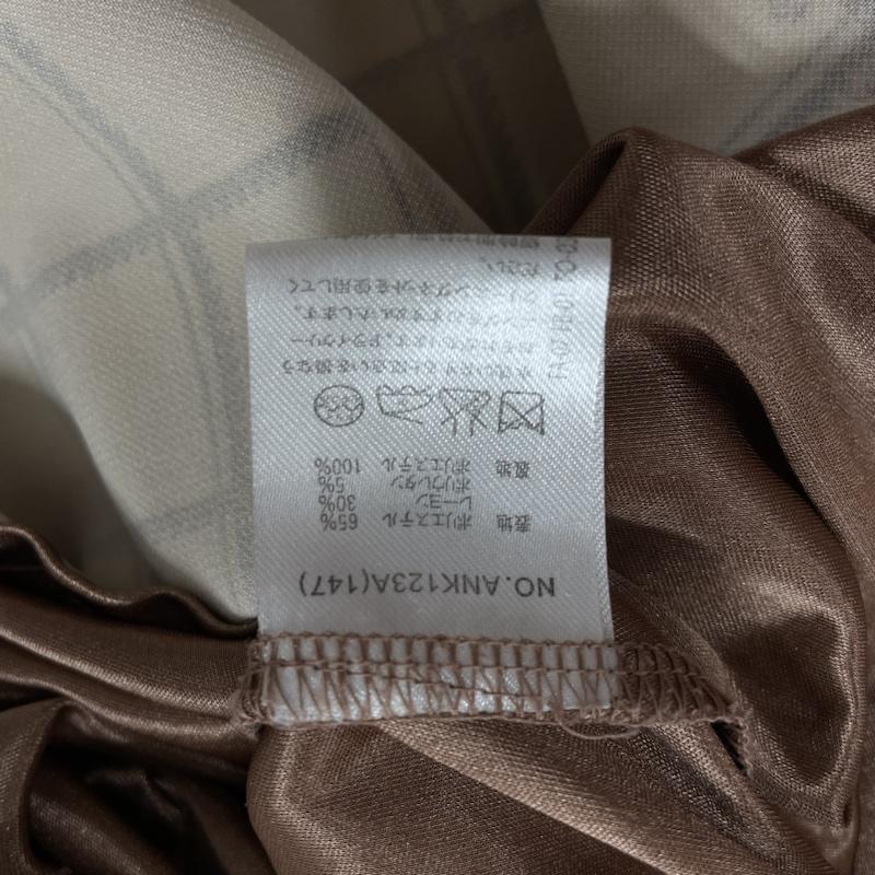 アンクルージュ ANKROUGE ワンピース ひざ丈スカート Ank Rouge アンクルージュ 長袖 ミニ丈ワンピース チェック 花柄 ANK123A チェック X 花柄 ベージュ / ベージュ / beige X オフホワイト / オフホワイト / X 茶 / ブラウン / brown X 桃 / ピンク / pink レディース USED 古着 中古 50108204