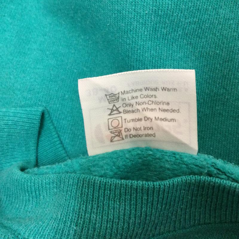 ヘインズ HANES トレーナー 長袖 80年代 USA製 Hanes プリント スウェット ヴィンテージ トレーナー M プリント 薄緑 / ライトグリーン / メンズ USED 古着 中古 50108235