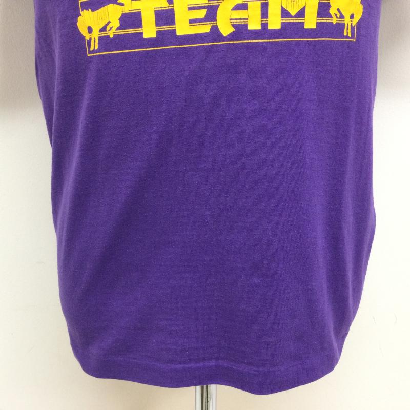 ヘインズ HANES Tシャツ 半袖 90’s USA製 HEAVYWEIGHT 50/50 半袖Tシャツ BROOKWOOD ロゴプリント ヴィンテージ TEE S ロゴ、文字 紫 / パープル / purple メンズ USED 古着 中古 50108419