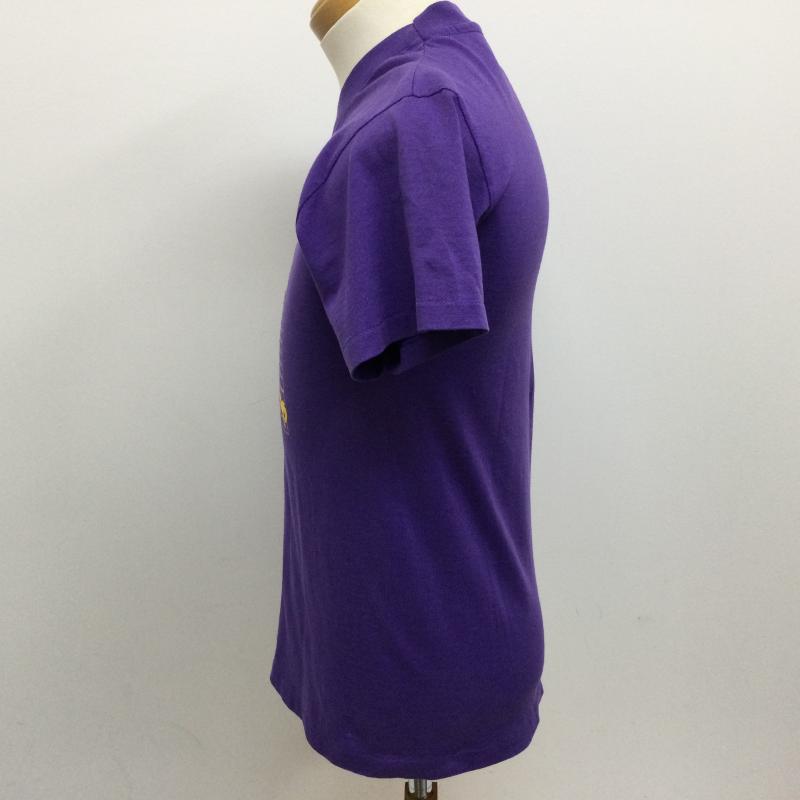 ヘインズ HANES Tシャツ 半袖 90’s USA製 HEAVYWEIGHT 50/50 半袖Tシャツ BROOKWOOD ロゴプリント ヴィンテージ TEE S ロゴ、文字 紫 / パープル / purple メンズ USED 古着 中古 50108419