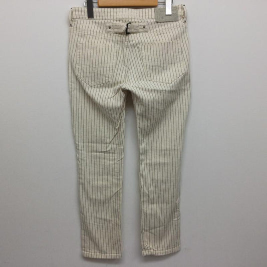 ディーゼル DIESEL パンツ デニム、ジーンズ Riyyo-Work LOW WAIST STRAIGHT ウォバッシュストライプ ワークデニムパンツ バックシンチ サイズ25 XS ストライプ アイボリー / アイボリー / X 灰 / グレー / gray レディース USED 古着 中古 50108453