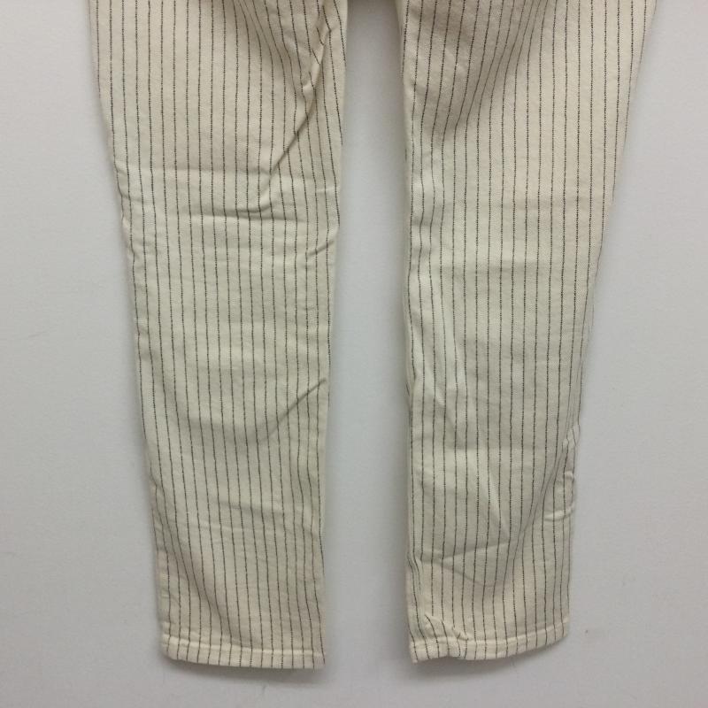 ディーゼル DIESEL パンツ デニム、ジーンズ Riyyo-Work LOW WAIST STRAIGHT ウォバッシュストライプ ワークデニムパンツ バックシンチ サイズ25 XS ストライプ アイボリー / アイボリー / X 灰 / グレー / gray レディース USED 古着 中古 50108453