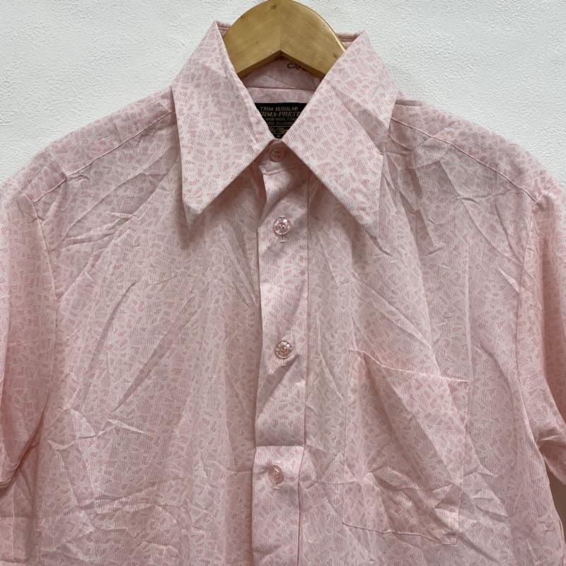 ヴィンテージ VINTAGE シャツ、ブラウス 半袖 SEARS シアーズ 70 s-80 s ボタンシャツ 総柄 MADE IN JAPAN 15 - 総柄 桃 / ピンク / pink メンズ USED 古着 中古 50108646