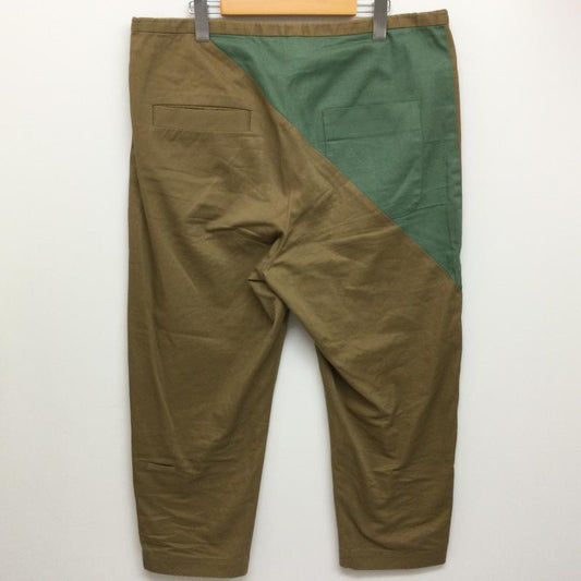 ドゥルカマラ Dulcamara ボトムス ボトムス ヒップ切替 コットンパンツ サイズ1 1 無地 茶 / ブラウン / brown X 緑 / グリーン / green メンズ USED 古着 中古 50108826