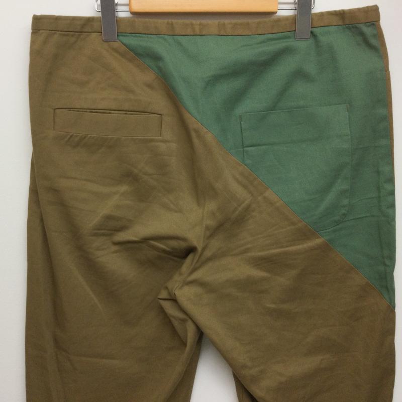 ドゥルカマラ Dulcamara ボトムス ボトムス ヒップ切替 コットンパンツ サイズ1 1 無地 茶 / ブラウン / brown X 緑 / グリーン / green メンズ USED 古着 中古 50108826