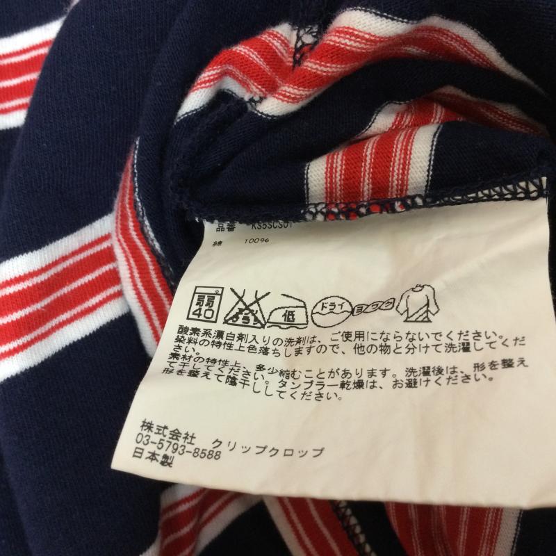 キャプテン サンシャイン Kaptain Sunshine Tシャツ 半袖 ポケット付 ボーダー柄 半袖Tシャツ M ボーダー柄 紺 / ネイビー / navy X 白 / ホワイト / white X 赤 / レッド / red メンズ USED 古着 中古 50108847