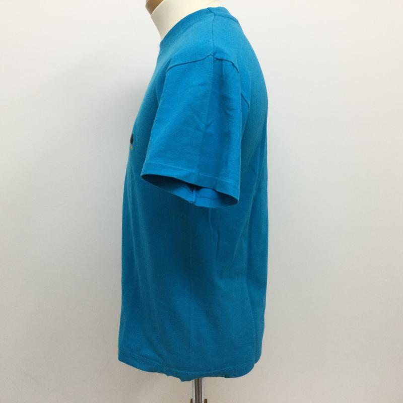 ヘインズ HANES Tシャツ 半袖 90年代 BEEFY-T ヘインズビーフィータグ newyorkロゴ刺繍 半袖Tシャツ ヴィンテージ TEE M ロゴ、文字 青 / ブルー / blue メンズ USED 古着 中古 50108911