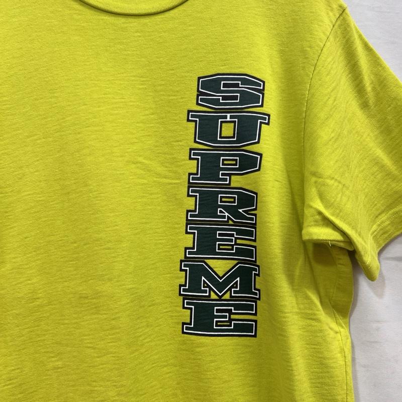 シュプリーム Supreme Tシャツ 半袖 16AW Vertical Logo Tee ヘビーオンスコットン ロゴ Ｔシャツ L 黄緑 / イエローグリーン / メンズ USED 古着 中古 50109009