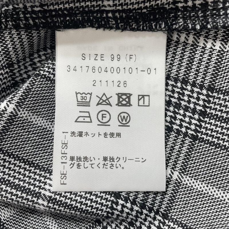 イートミー EATME シャツ、ブラウス 長袖 EATME イートミー グレンチェック オフショル ブラウス FREE FREE チェック 灰 / グレー / gray X 黒 / ブラック / black X 白 / ホワイト / white レディース USED 古着 中古 50109126