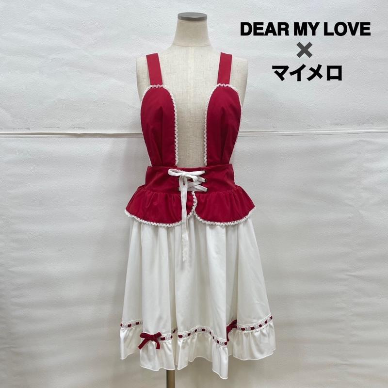 ＵＳＥＤ古着 USED/古着 サロペット・オーバーオール サロペット、オーバーオール DearMyLove マイメロ サスペンダー リボン レースアップスカート ディアマイラブ 推し活 M M 無地 白 / ホワイト / white X 赤 / レッド / red レディース USED 古着 中古 50109134