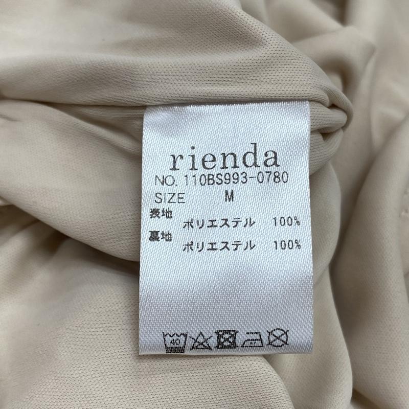 リエンダ rienda ワンピース ミニスカート ポルカドットルーズOP ミニワンピース 110BS993-0780 タグ付き M M ドット ベージュ / ベージュ / beige X 黒 / ブラック / black レディース USED 古着 中古 50109588